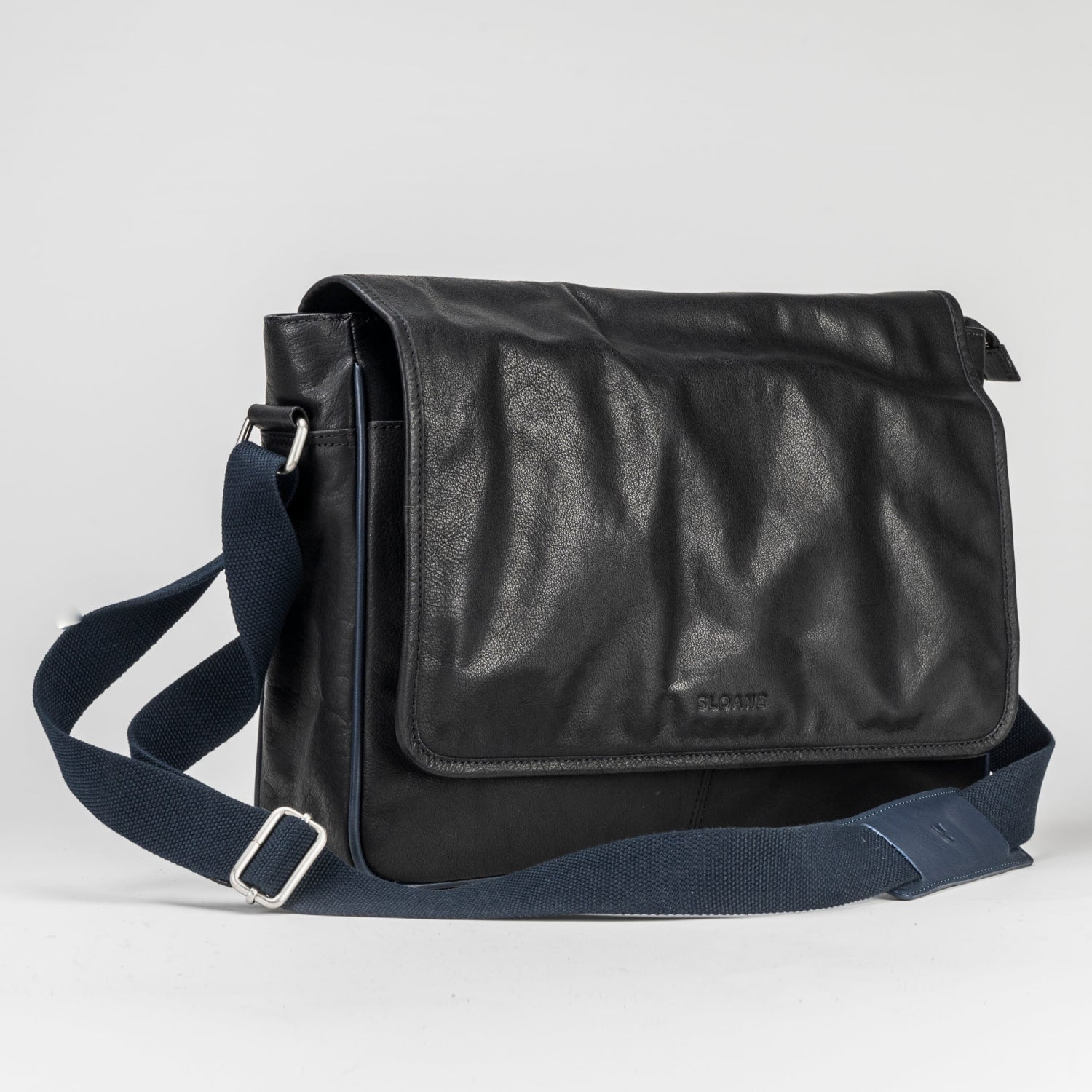 MESSENGER BAG - Black/Navy