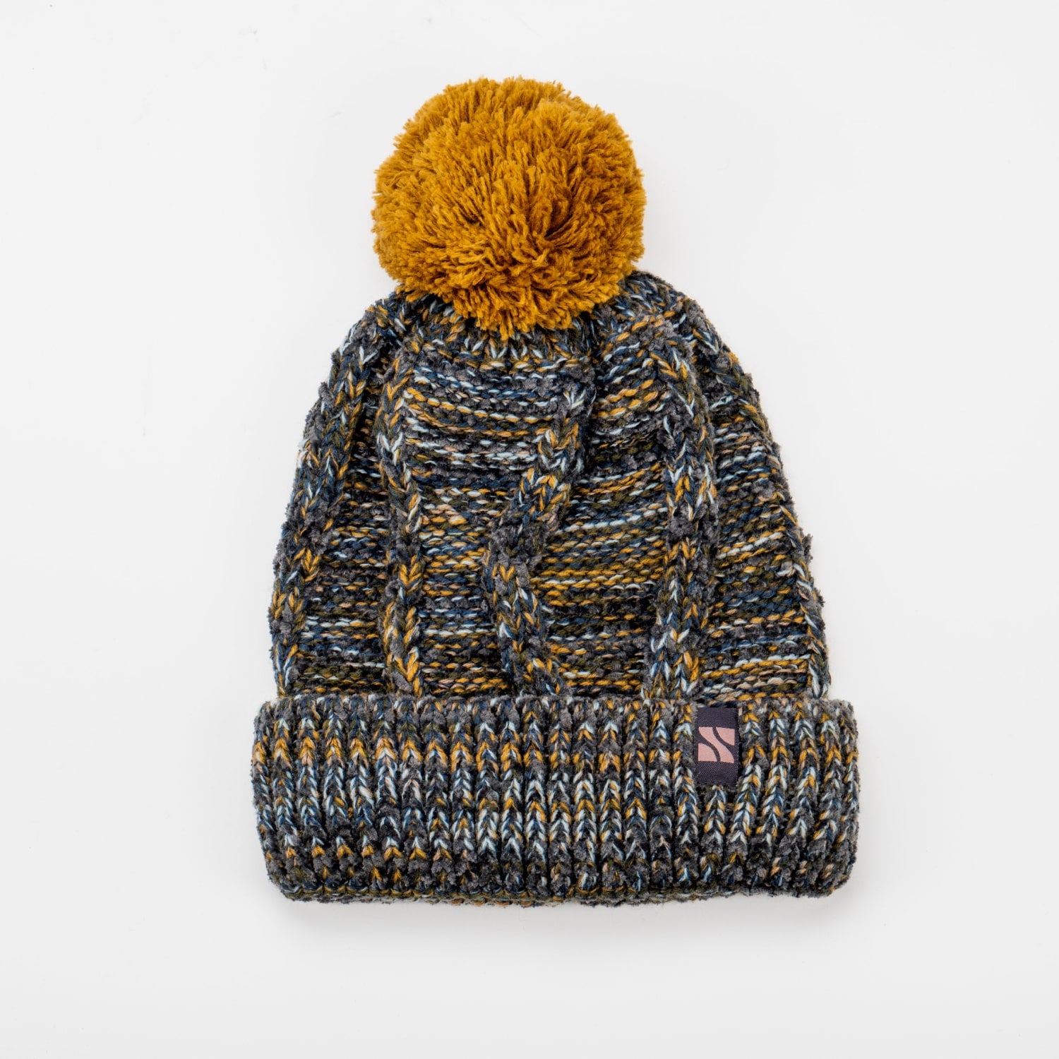 SPACEDYE CABLE BEANIE - Khaki