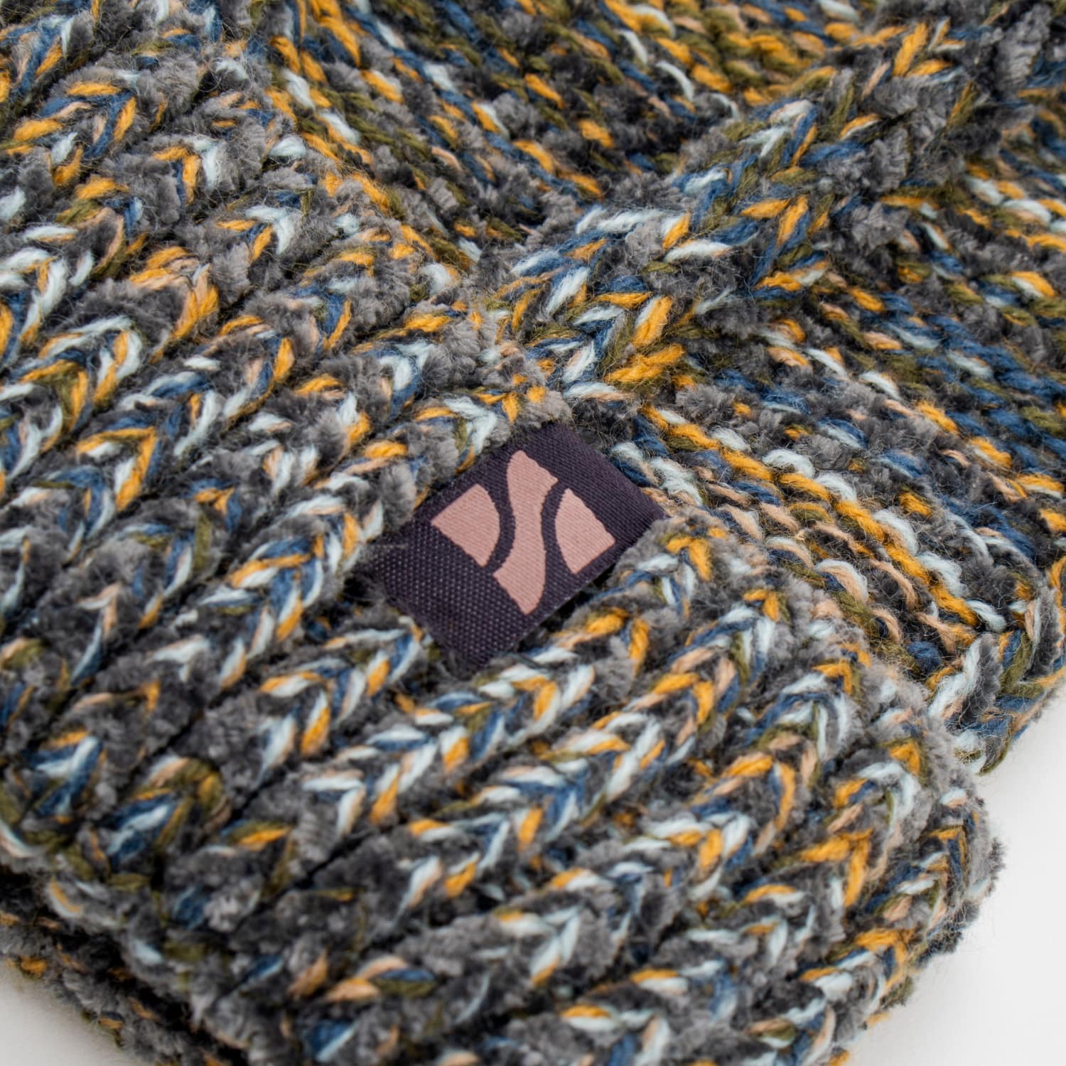 SPACEDYE CABLE BEANIE - Khaki