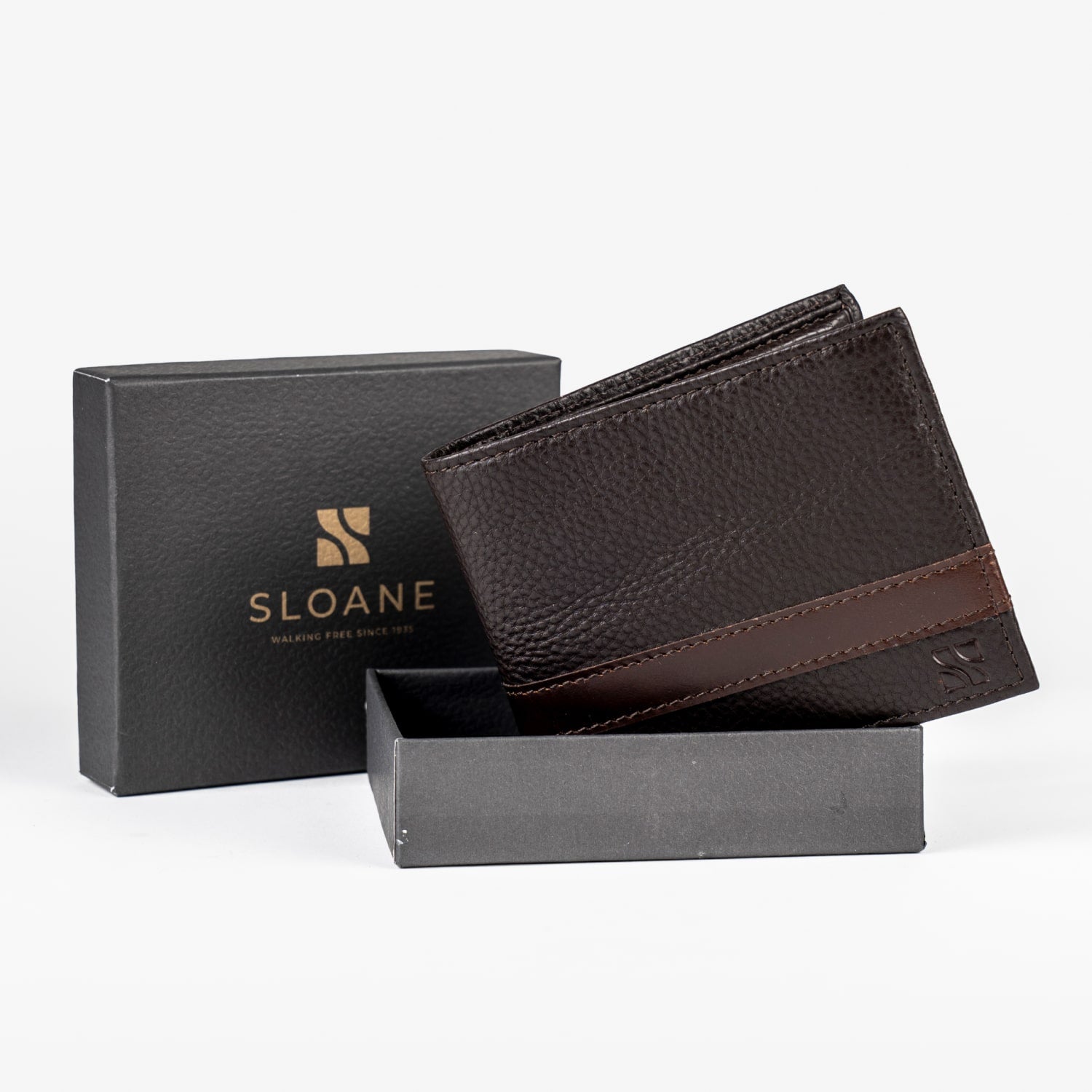FOLDED WALLET – BROWN
